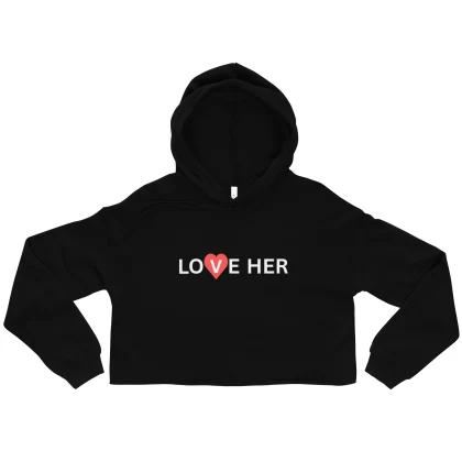 Black Crop Hoodie