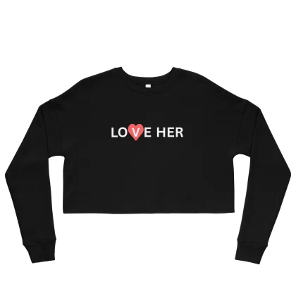 Black Crop Sweatshirt